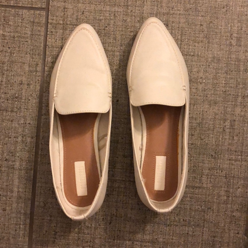 White forever 21 loafers size 7